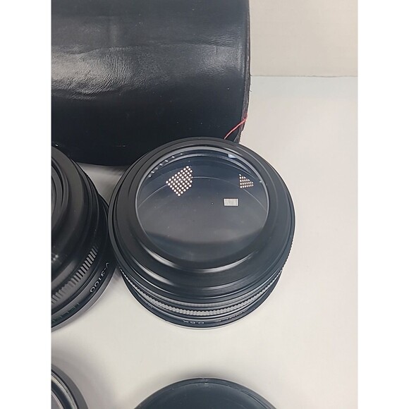 Set of 2 Ambico Video V-3100 Telephoto 1.5X & Wide Angle 0.5X Lenses W/case - Picture 5 of 8